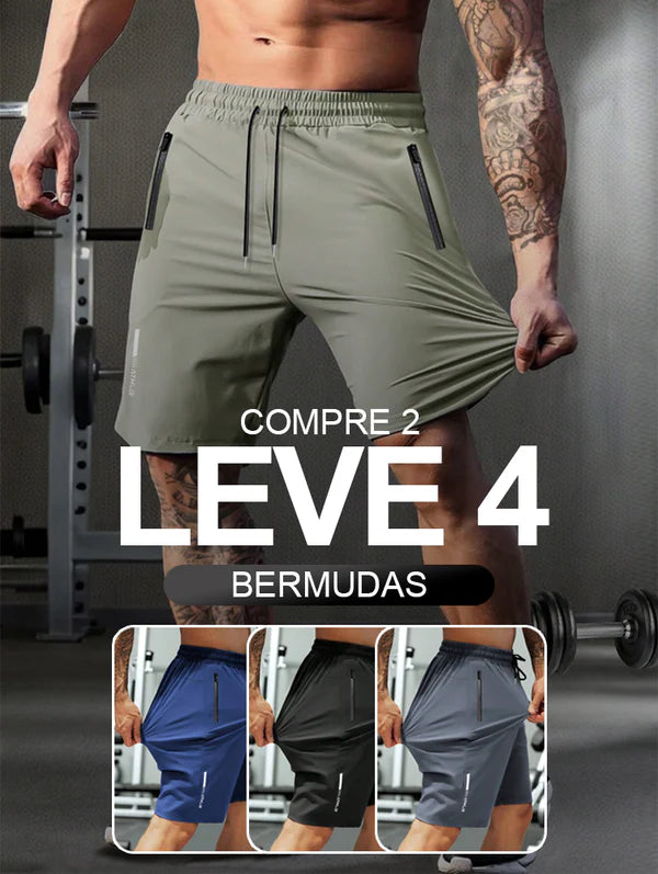 KIT 4 Bermudas Masculinas + Brinde Exclusivo